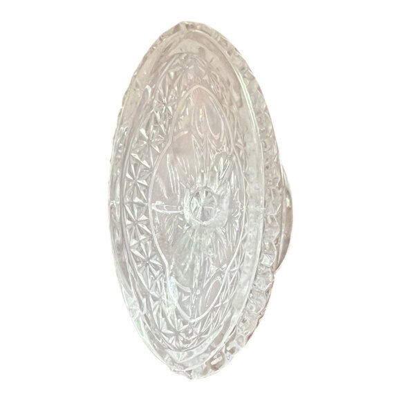 Hofbauer Byrdes Crystal Oval Covered Candy Dish With Bird Lid Made Germany 4X4X2 - Picture 7 of 8
